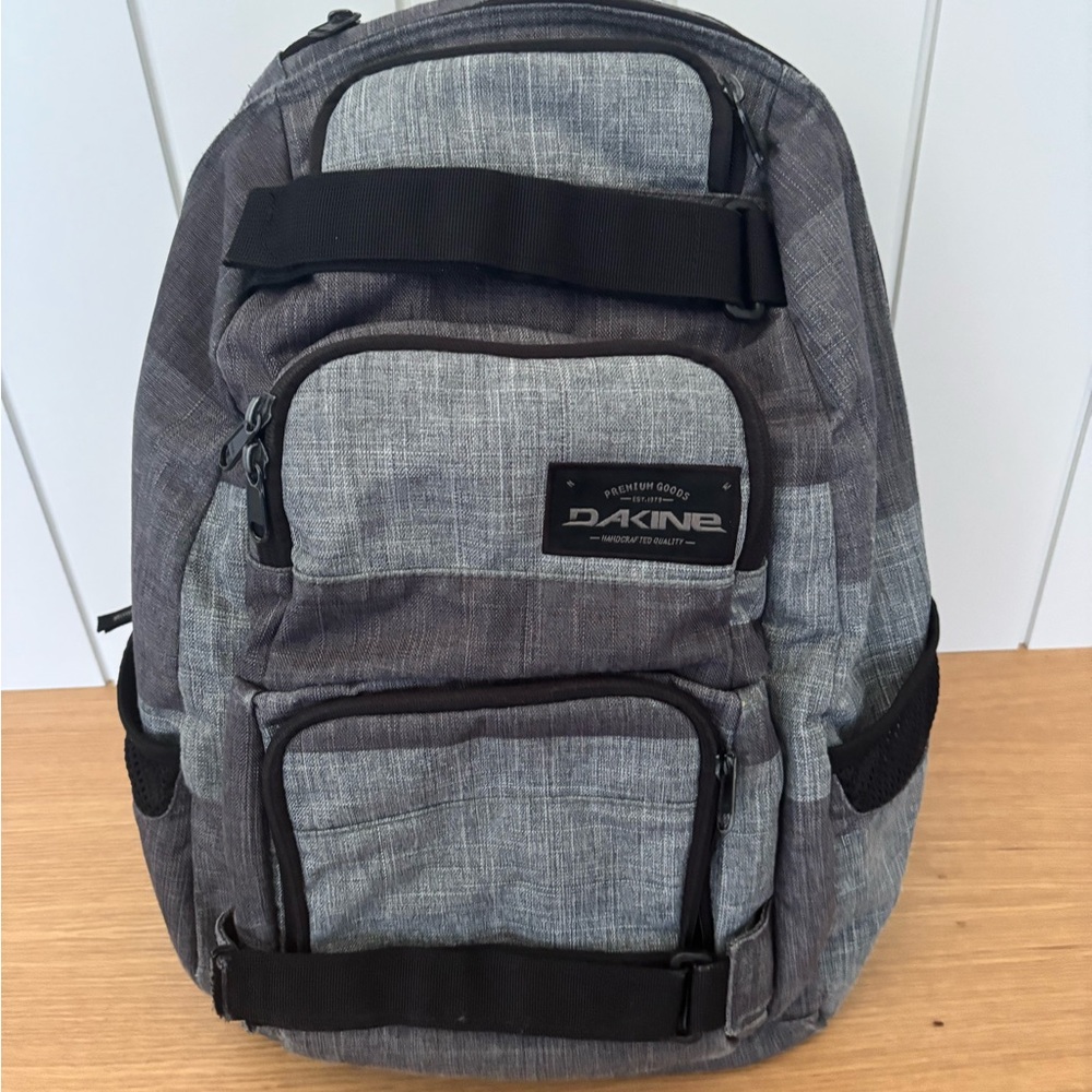 Dakine Gray and Black Backpack Multi-Compartment Design